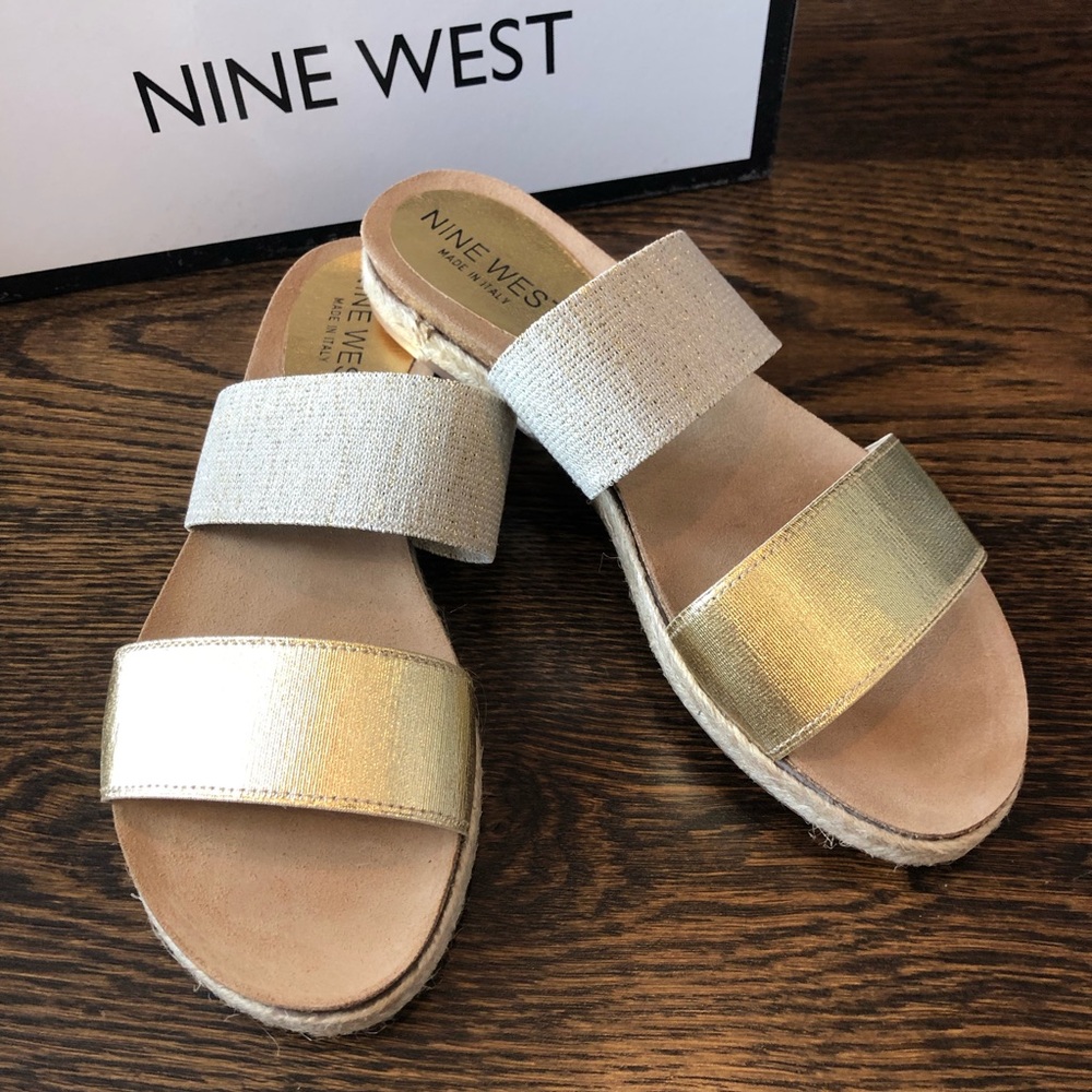 NIB Nine West Espadrille Slide
